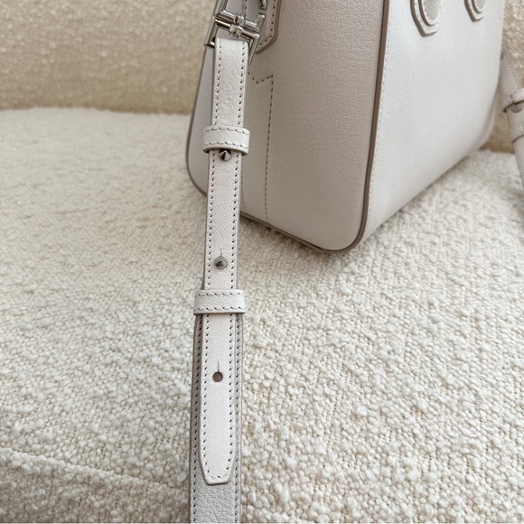 Givenchy Mini Antigona Sugar Leather Satchel Handbag Crossbody Purse | White - Picture 16 of 16